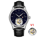42mm AESOP 7049 Original Flying Tourbillon Watches for Men Skeleton  Movement Fashion Sapphire