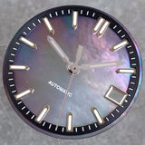 29mm MOP Dial Mother of Pearl watch Dial blue/black/red/white Hight Quality Fit TMI NH35 NH36A movement Green Luminous