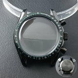 40mm Speedmaster Watch Case Stainless Steel  For VK63 VK64 Chronograph Quartz Movement Mineral Moon Foorprint Sterile Caseback