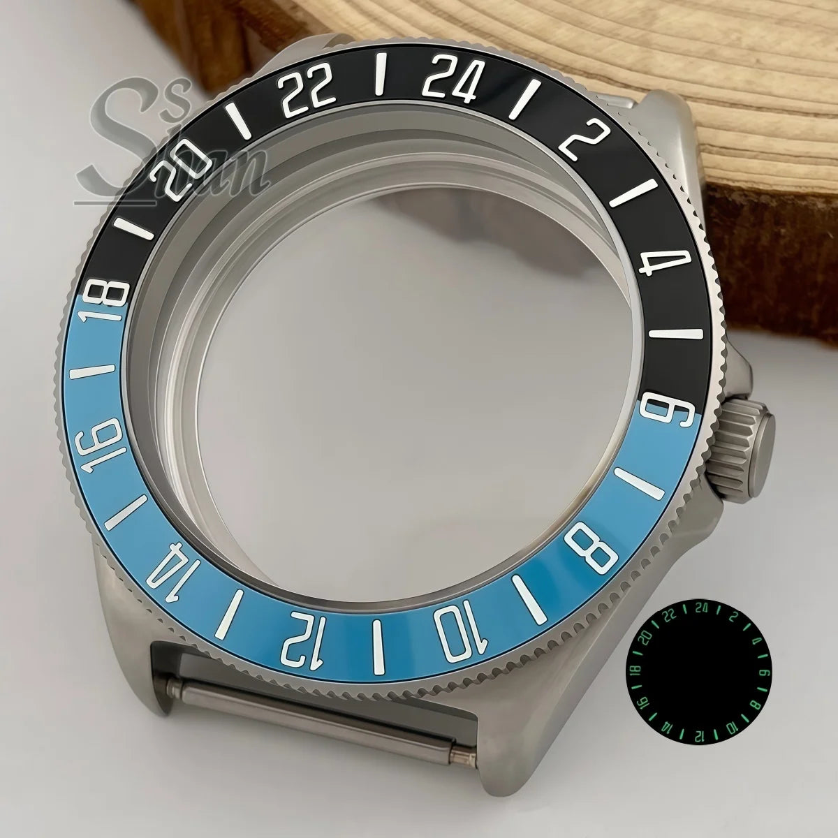 40mm tactics frog FX diving watch case dome sapphire luminous bezel NH34A NH35A ETA2824 PT5000 movement parts