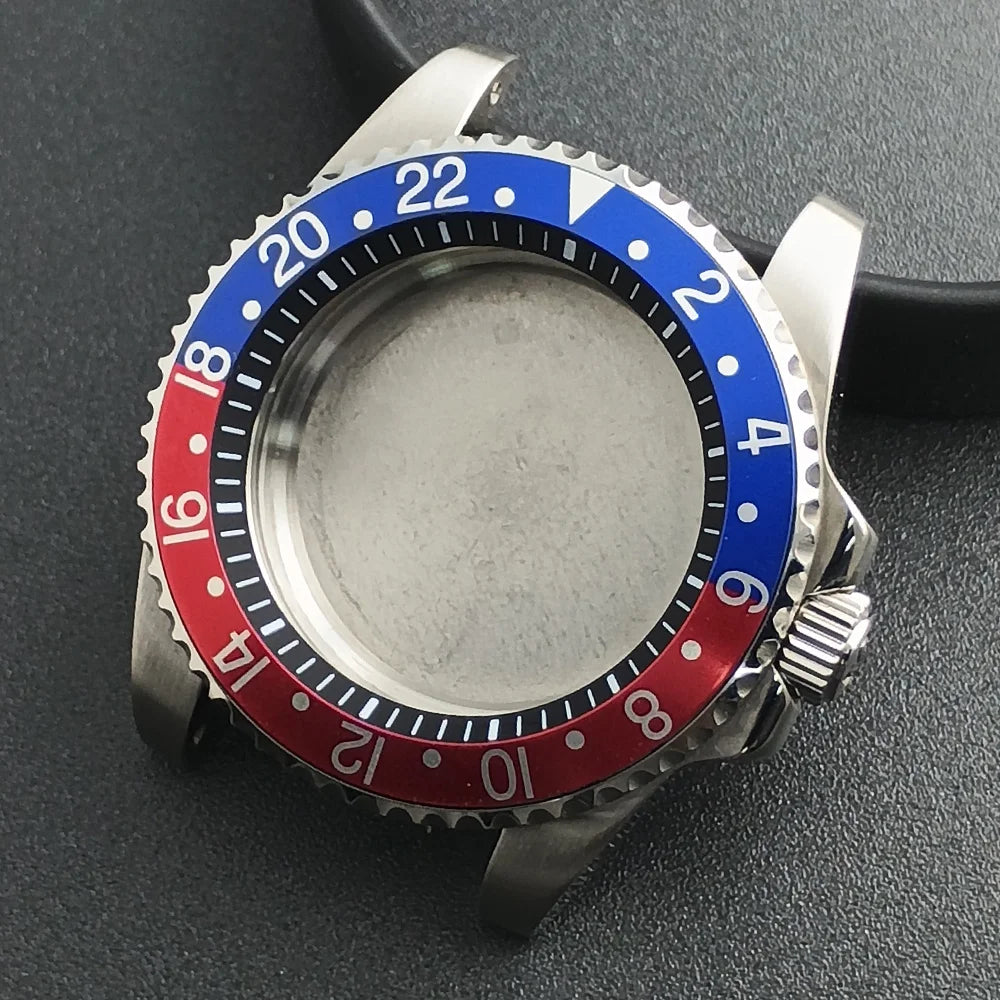 40.5mm Submariner Case GMT with Chapter Ring for NH34 NH35 NH36 Movement Sapphire 10ATM