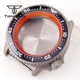 41mm Titanium Skx007 Watch Case 3.8 Crown Sapphire Glass Chapter Ring Fit NH35 NH36 NH38 Movement