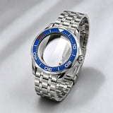 NEW 42mm Seamaster Case with 38mm bezel for NH34/35 NH36 movement Sapphire 10ATM Stainless steel watch box dual crown