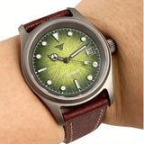36mm Titanium Pilot Watch Tandorio TD140T Texture Dial Miyota 8215 NH35 PT5000 Automatic 20ATM Sapphire