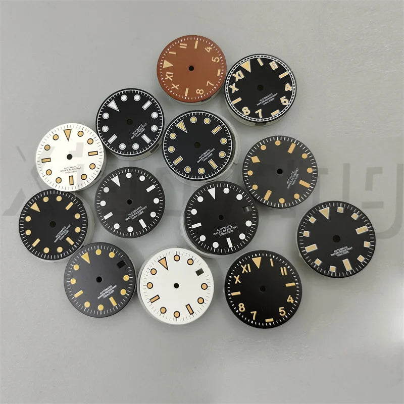 California Dial 29mm Sterile Green Luminous for NH35 NH36 NH34 ETA2824 PT5000