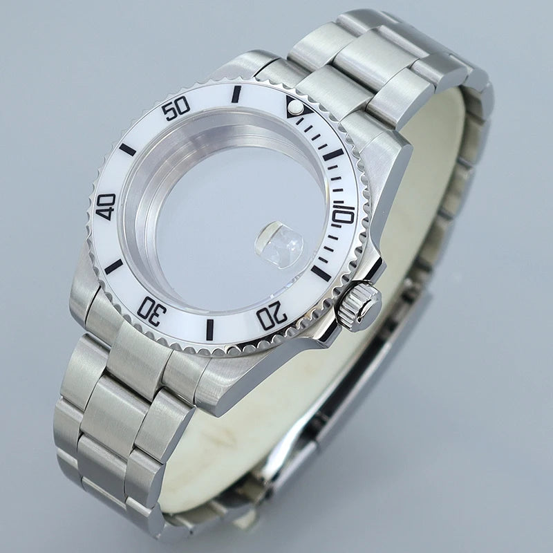 40MM Submariner watch case Eta2824 Sw200 PT5000 Sloping Bezel Sapphire GMT Yacht Master