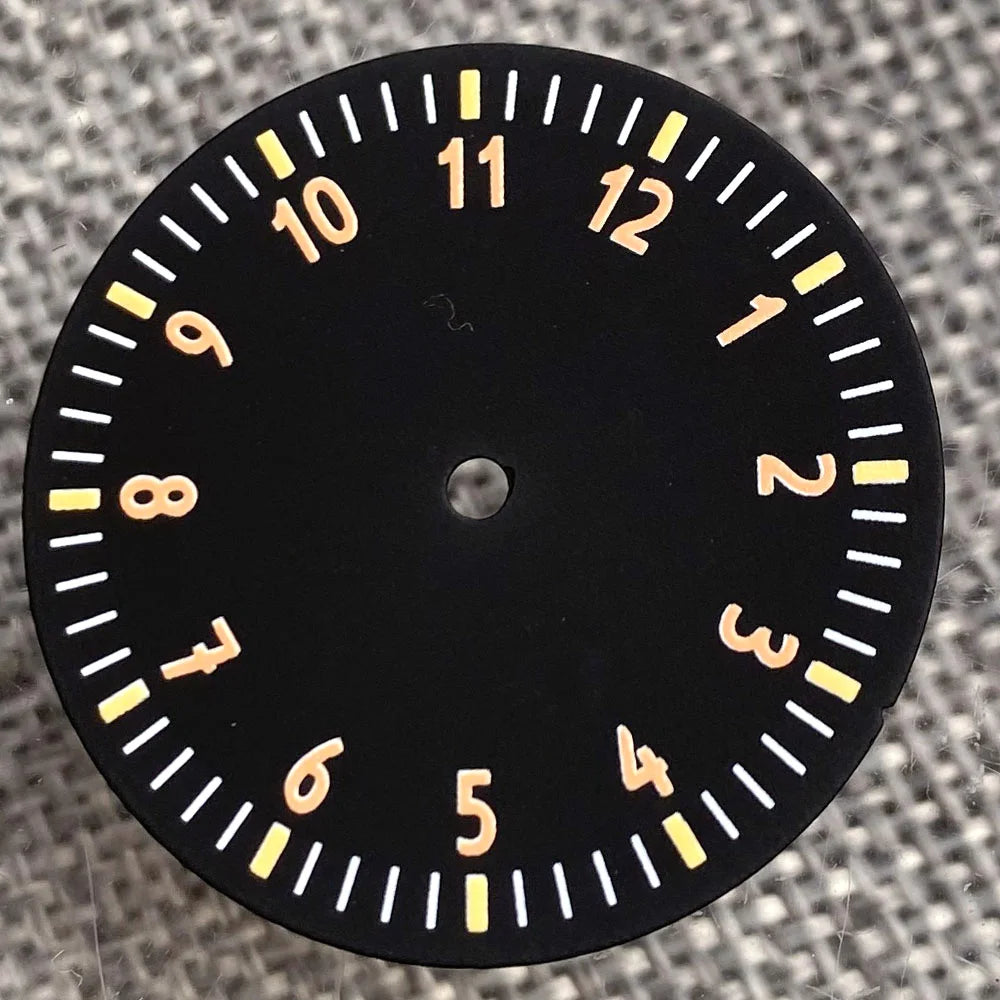 29mm Sterile Watch Dial Face for NH35 NH36 NH38 ETA2824 PT5000 MIYOTA 8215 DG MINGZHU Movt 12 hours Numbers for Dive Pilot Watch