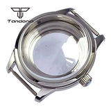 Tandorio Cocktail Mod Watch Case Domed Sapphire 40mm NH35 Automatic +33.5mm Dial Set Glass Back GS Style Accessary