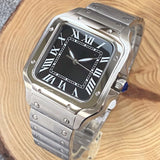 Square Watch Tandorio TD303S 38mm NH35A Automatic Roman Number Glass Back 5bar Sapphire