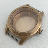 Miyota 9015 watch case 36mm 39mm explorer Mod Brushed Dome Sapphire Glass Fit NH35 NH36 ETA2824 PT5000 Miyota9015 10bar