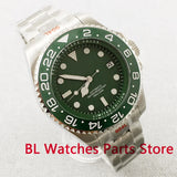 Green 43mm Deep Sea Watch Case Ceramic Insert Sapphire Glass NH35 Miyota 8215 PT5000 ETA2824 10ATM
