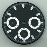29.8mm Sterile VK63 Dial Luminous Black Withe Gray Blue Gold Orange quartz Chronograph Movement