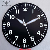 43mm Pilot Watch Case 38mm Dial for NH34 NH35 NH36 NH38 ETA2824 PT5000 ST2130 Movement Sapphire Glass 20ATM  Glass Back