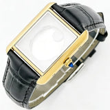 Women Tank Watch Case Roman Markers 27*35mm No Logo For Seiko VJ24 Quartz Movement Mod Parts