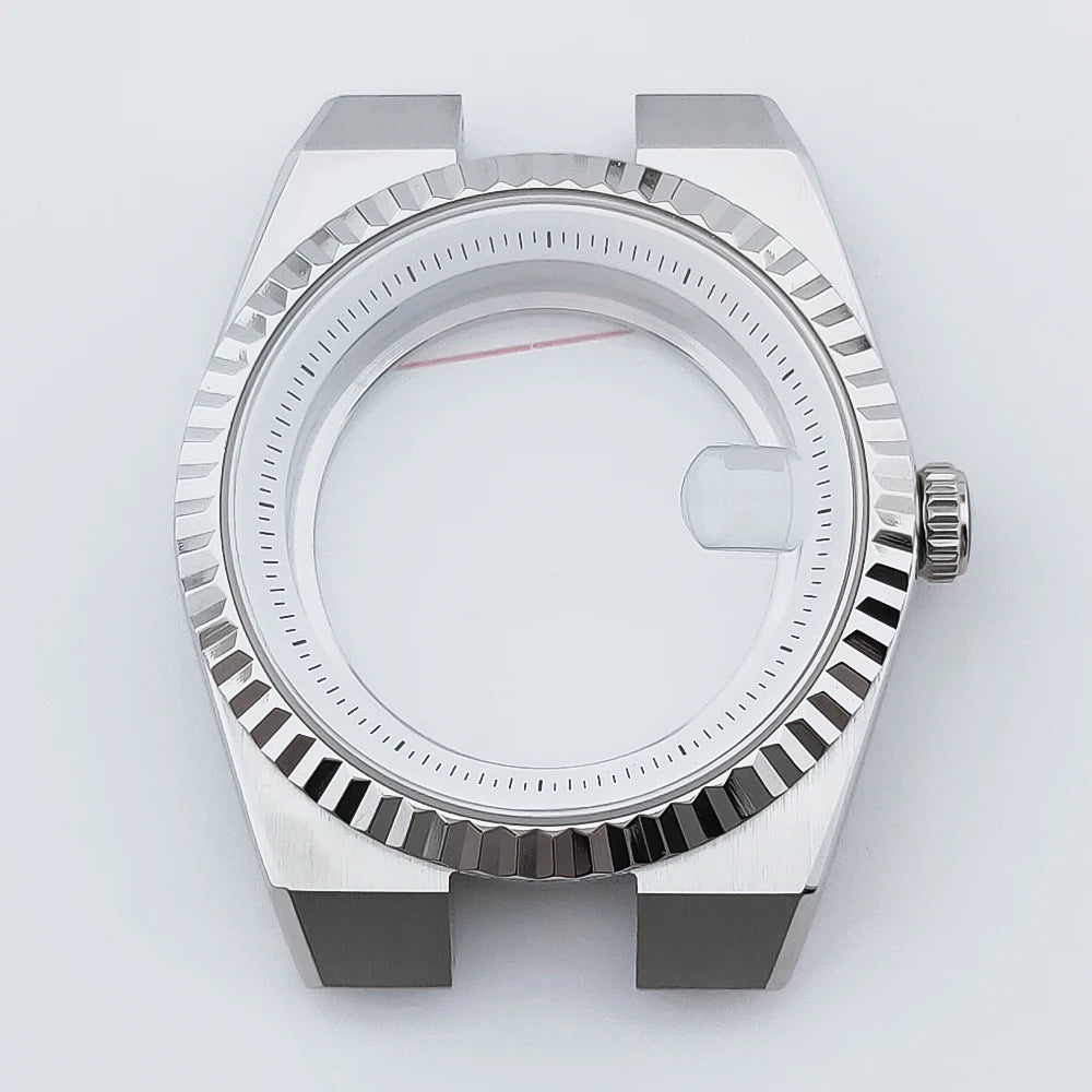 40mm Land-Dweller Watch Case silver sapphire NH34 NH35 NH36 NH38  NH72 ETA 2836 Miyota8215 10Bar