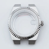 40mm Land-Dweller Watch Case silver sapphire NH34 NH35 NH36 NH38  NH72 ETA 2836 Miyota8215 10Bar