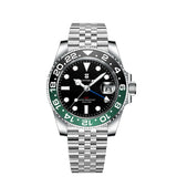 40mm RONDA 515 Quartz GMT Watch Corgeut 100M Water Resistant Luminous Sapphire