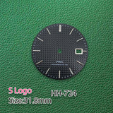 31.8mm watch dial PRX dial NH35 Oak dial Dial No Hands Green Luminous Suitable for NH35 NH36 Movement Watch Modification Accessories