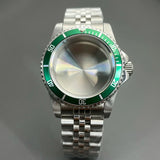 Retro Diver case 39mm,10bar waterproof stainless steel sapphire crystal case, suitable for NH34, NH35, NH36 mechanical movement accessories