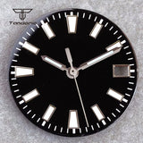 29mm NH35 Automatic Watch Dial Face Sunburst Date Window Hands Set Fit NH35 NH36 NH38 Movement Men's Wristwatch Accessories Part