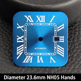 33mm Santos Watch Case For Women Small Size NH05 AUTOMATIC Stainless Steel Square Sapphire 5Bar