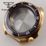 Cusn8 Solid Bronze Turtle Watch Case 200M 44mm Men's Dive Watch Case Sapphire Glass Rotating Bezel Fit NH35 NH36 ETA2824 PT5000 Automatic Movement