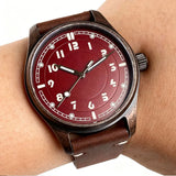 PVD Aged Pilot Watch Tandorio TD147V Vintage 39mm Bronze Coated Miyota 8215 PT5000 20ATM Sapphire Glass 10bar
