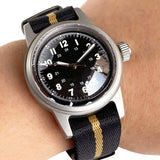 Miyota8215 PT5000 Pilot Watch Tandorio TD135M 36MM Small Military 20ATM Domed Sapphire  Vintage Field Dial
