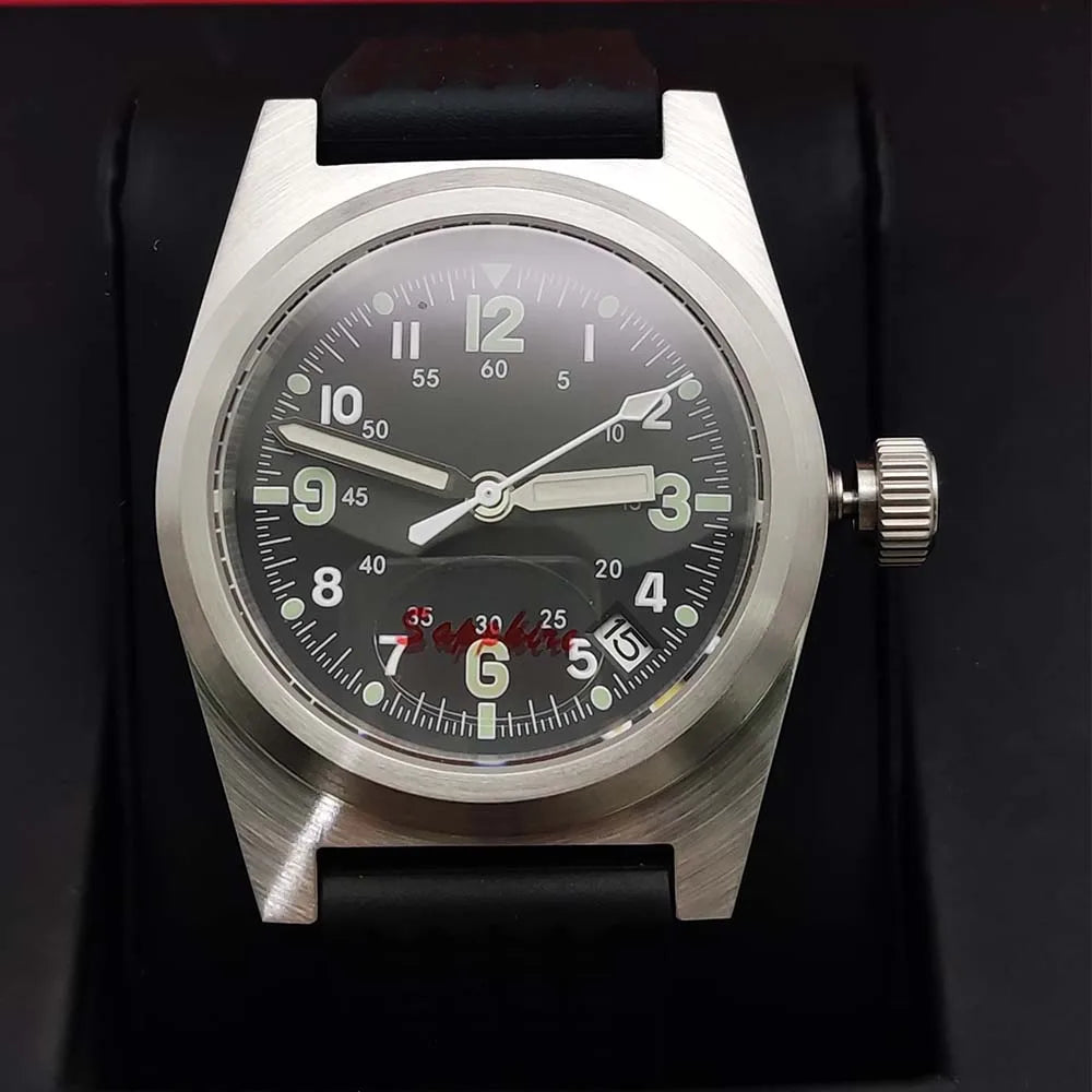 Unimatic U2 Homage 38MM Men's Mechanical Watch Water NH35 Movement Steel Case Sapphire Handle Self-Winding Watch Men's Mechanical Watches