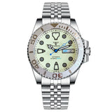 Full Lume Yacht Master Tandorio Tandorio TD265A 40mm NH36 Dive Watch Day Date glass back 20bar