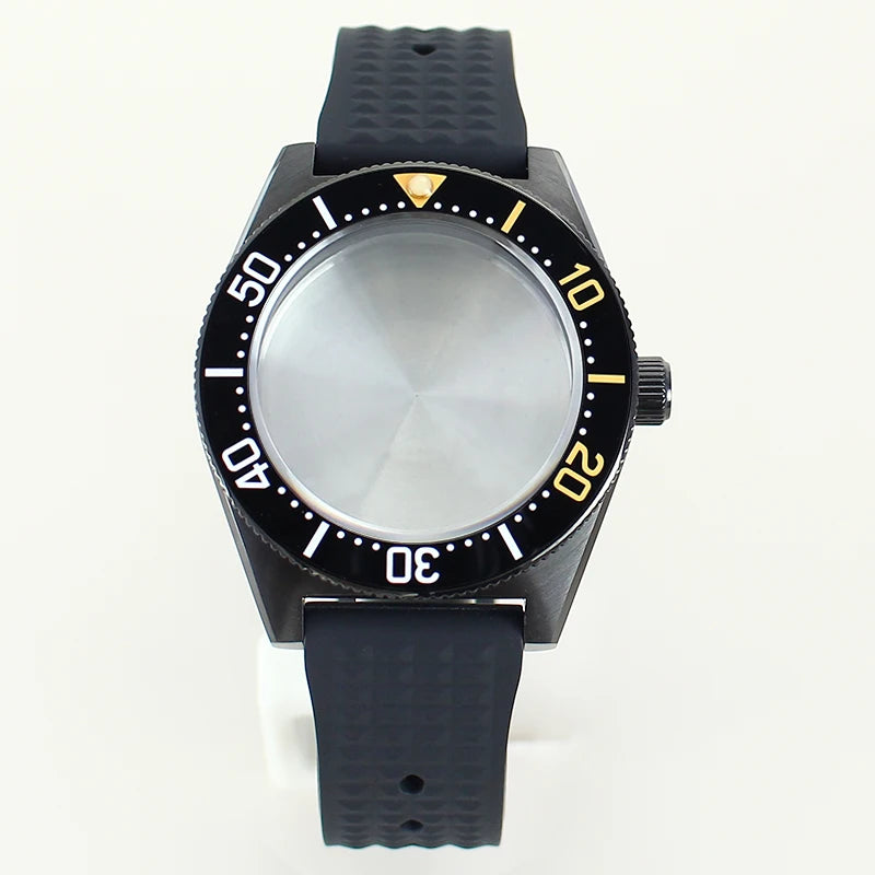 40mm Diver Case Stainless Steel Sapphire For Mod SPB149J1 NH34 NH35 NH36 NH70 4R36 Movement RubberStrap