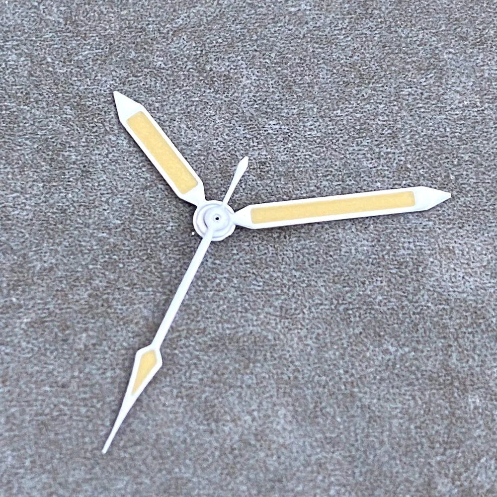 Fifty Fathom Watch Hands White Black Yellow Watch Hand Needles for NH35 NH36 NH37 NH38 NH39 NH70 NH72 ETA2824 PT5000 ST2130 Lume Watch Parts Accessories