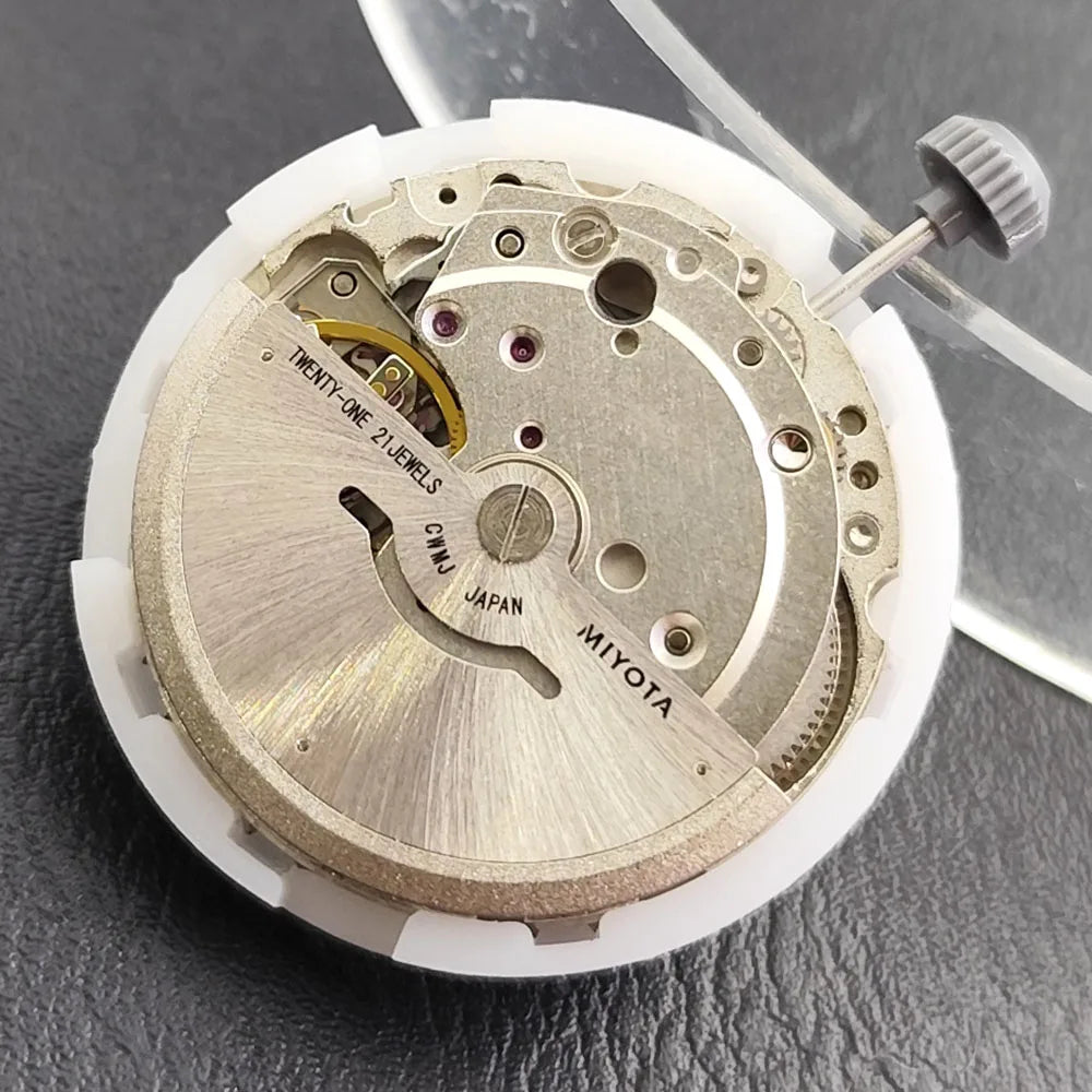 Genuine Japan Miyota 8285 Automatic Mechanical Movement Mod Day-Date Watch Mechanism with Week at 12:00/Date at 3:00 O'clock 21 Jewels