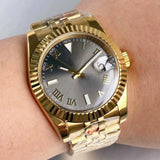 Rome DateJust Watch Tandorio TD136R 36mm 39mm Roman Numbers NH35 Automatic Sapphire 200M Waterproof  Luminous