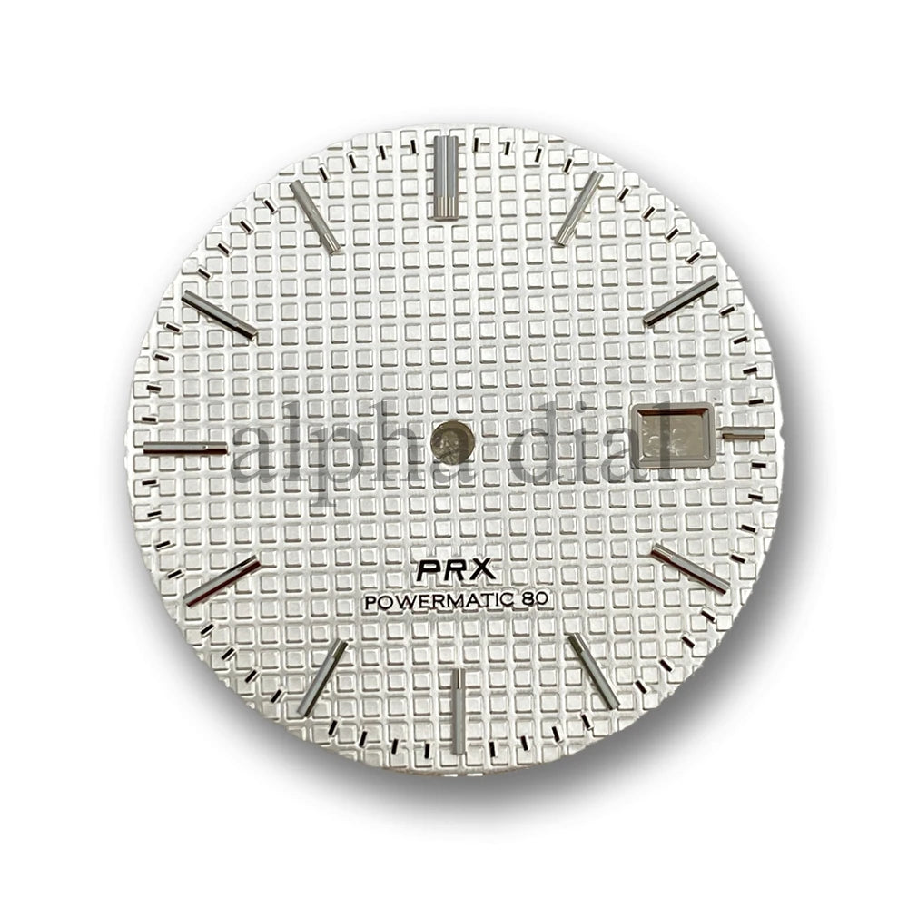31.8mm Watch Dial No Logo Waffle Texture Thin Markers Watch Dial Mod Fit For PRX AP Seiko NH35/36 Movement Case Parts Hands Accessories