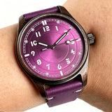 PVD Aged Pilot Watch Tandorio TD147V Vintage 39mm Bronze Coated Miyota 8215 PT5000 20ATM Sapphire Glass 10bar