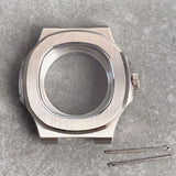 Square Watch Case fit for Philippe Nautilus  40mm Japan NH35A NH34 NH70 Movement Sapphire Glass Watch Parts