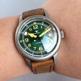 Tandorio 36mm Military Watch TD135B 20Bar NH35 Cream Dial Bouble Bow Sapphire