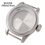 39mm vintage pilot Case 33.5mm Dial Sapphire Glass For NH35 NH35A 2824 PT5000 Waterproof Watch Case Screw Crown