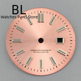 24.5MM Dial for women's watch Sunburst NH05 Watch Dial Gold Rose Sticks Number Women's Mechanical Watch Modified Parts Fit 31mm NH05 NH06 Watch