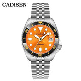 CADISEN C8220 Diver Watch New Luminous Men Mechanical Wristwatches Ceramic Bezel Sapphire Glass NYLON Band Automatic Watch Men Relogio Masculino