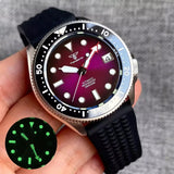 Stainless Steel / Titanium SKX013 Mod 37mm Tandorio TD248A 20ATM Diver Sapphire NH35 Automatic 3.8 Crown