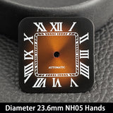 33mm Santos Watch Case For Women Small Size NH05 AUTOMATIC Stainless Steel Square Sapphire 5Bar