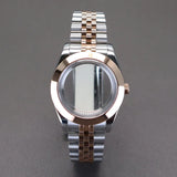 Explorer Watch Case 36mm/39mm Silver Rose Gold yellow Gold Two tone Sapphire 316L stainless Steel For Nh35 Nh36 NH34 NH38 Nh70 Miyota 8215 8285Movement