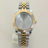 Gold DateJust Case two tone gold case 39mm 36mm Fluted Sapphire For Seiko NH35 NH36 NH38 NH34 Miyota 8215 Movement 28.5 Dial PT5000 ETA 2824Jubilee Bracelet