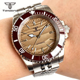 40MM Sand Dune Submariner Mod Tandorio TD266S Sapphire For  Miyota 8215/NH35/2824 Movt 10ATM