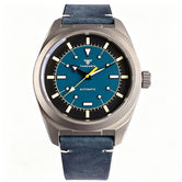 40mm Titanium Pilot Watch Tandorio TD701 Automatic MIYOTA 8215 PT5000 Luminous Sapphire Glass 10ATM