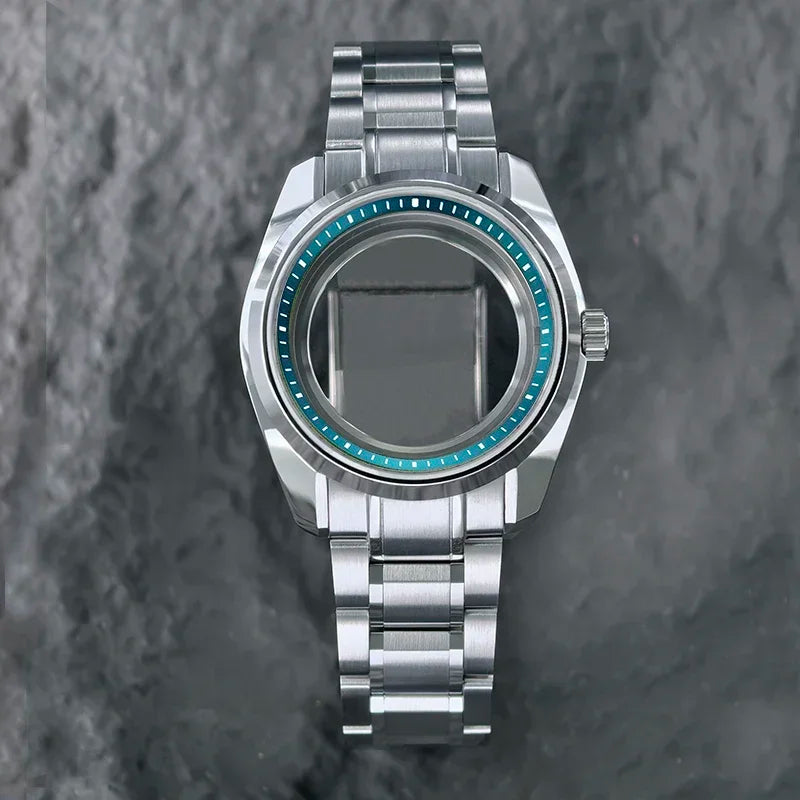 Premium 40mm 44GS Design Case Fit 32.5mm Dial Sapphire Crystal Chapter Ring Matches High Quality Automatic Luxury GMT NH35 NH34