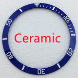 BB58 Watch Bezel Insert 37.2mm x 31.4mm Ceramic/aluminium for 39mm Case Watch Accessory Parts