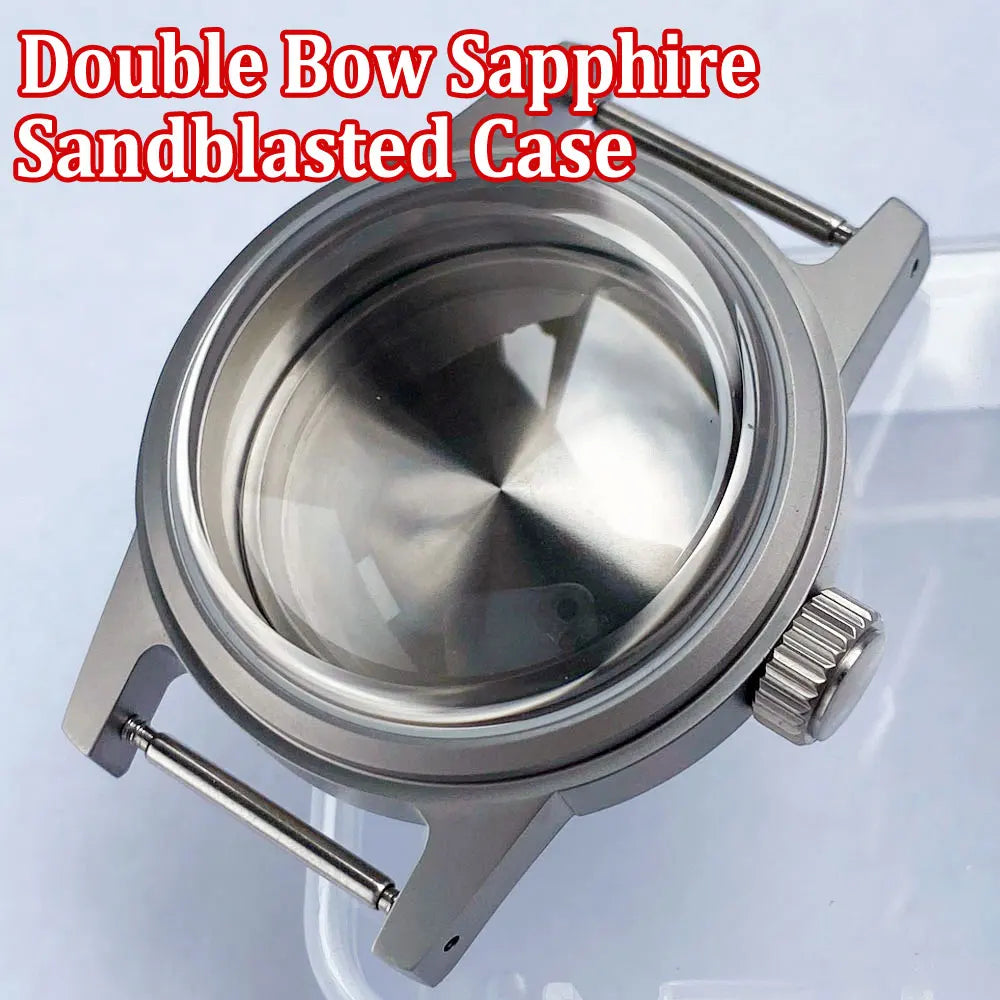 36MM Watch Case Domed Sapphire Crystal for NH35 NH36 NH38 NH70 NH72 ETA2824 PT5000 SW200 Sandblast 20BAR Waterproof 36mm